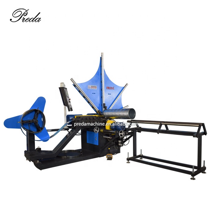 Flexible mold heads spiral pipe making machine