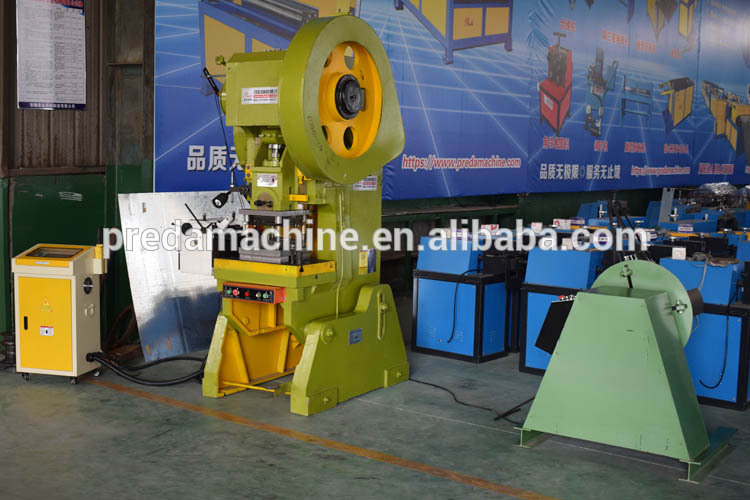 auto duct TDF corner forming production machine with 40T punching machine